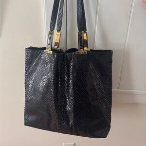 AUTHENTIC VINTAGE FENDI SNAKESKIN TOTE